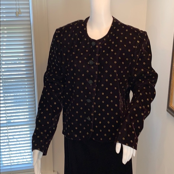 NORTON MCNAUGHTON VELVET VINTAGE BLACK GOLD - Picture 1 of 10